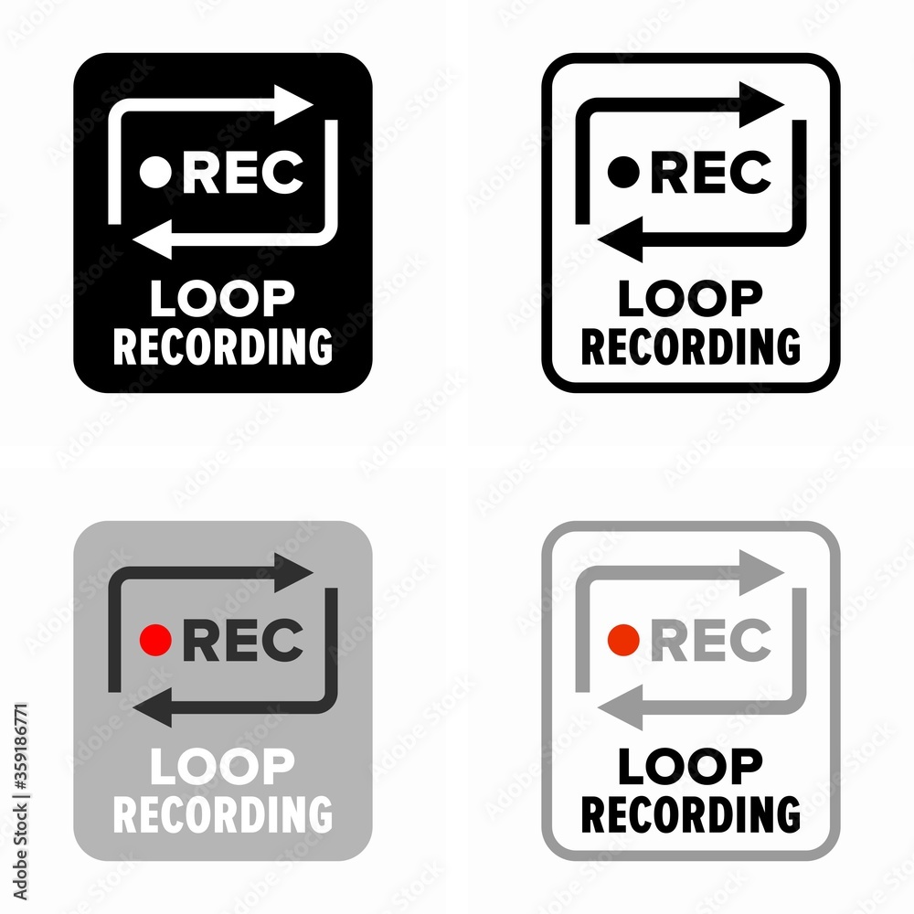 Audio and video continuous loop recording process Audio and video continuous loop recording process