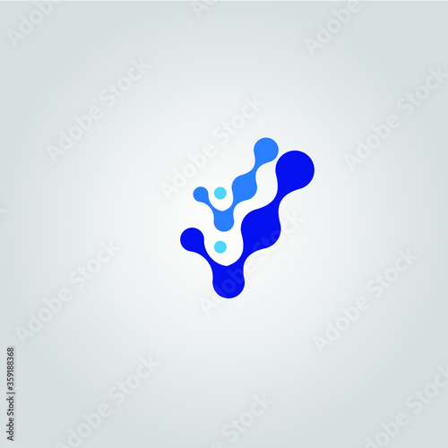 Abstract molecules design. Vector illustration.bright molecules.