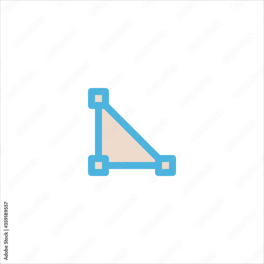triangle icon flat vector logo design trendy triangle icon flat vector logo design trendy