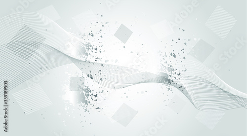 Abstract background design. Website landing page. Template for apps. Modern geometric. Art wave shape. Vector illustration.