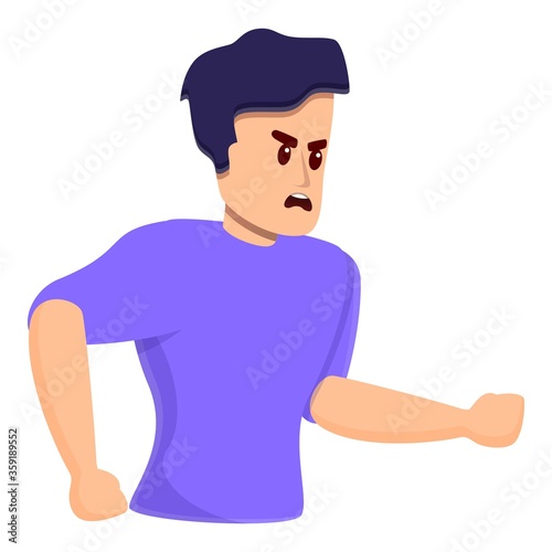 Rage trainer icon. Cartoon of rage trainer vector icon for web design isolated on white background