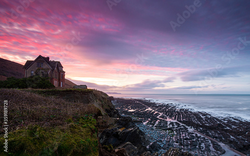 Dramatic Sunset on the Coast - Westward Ho!, Devon, England photo