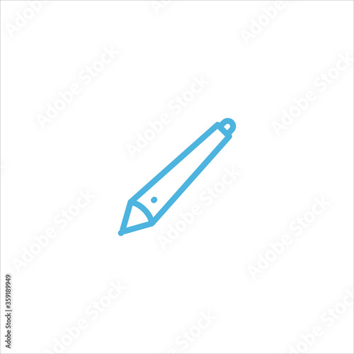 stylus icon flat vector logo design trendy