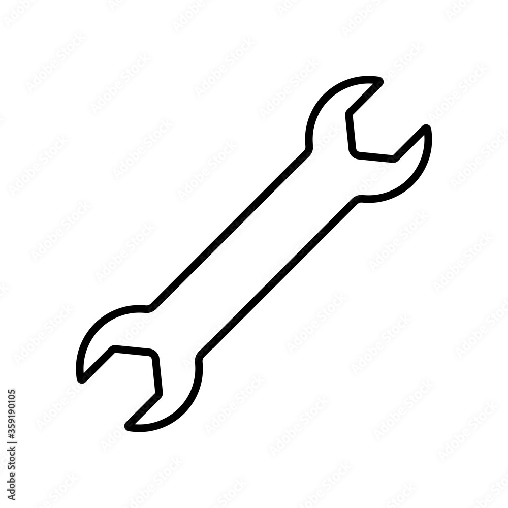 Wrench line icon Wrench line icon