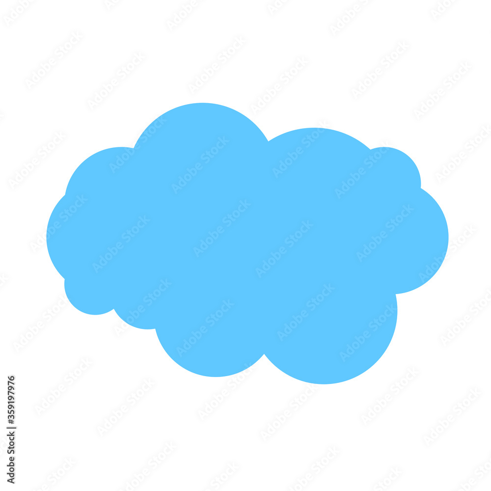 Cloud image. Isolated on white background. Vector EPS 10. Cloud image. Isolated on white background. Vector EPS 10.