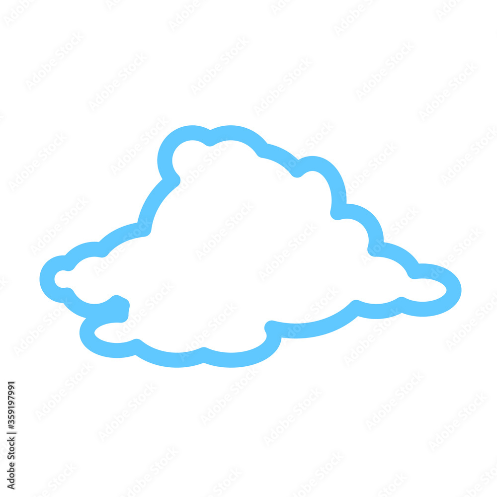 Cloud image. Isolated on white background. Vector EPS 10. Cloud image. Isolated on white background. Vector EPS 10.