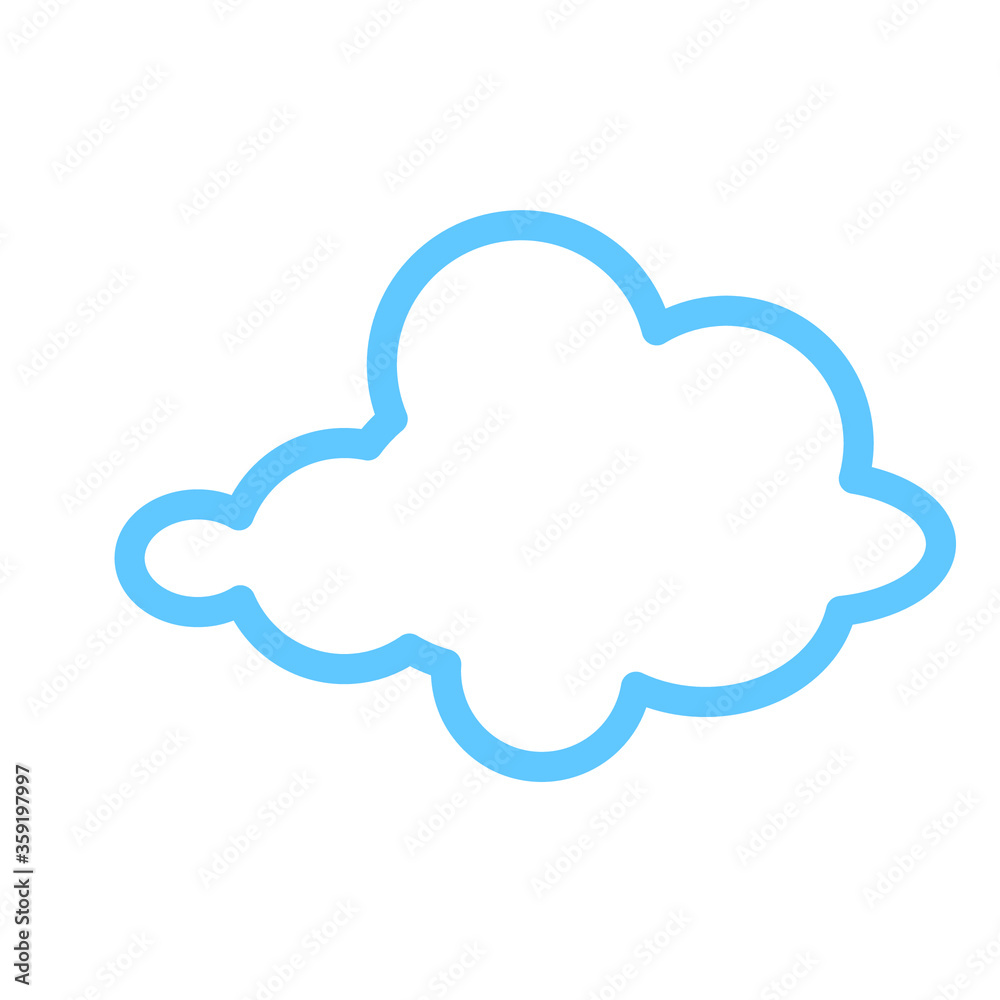 Cloud image. Isolated on white background. Vector EPS 10. Cloud image. Isolated on white background. Vector EPS 10.