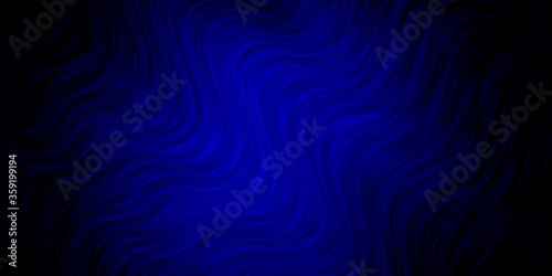 Dark BLUE vector texture with circular arc. Illustration in abstract style with gradient curved.  Pattern for websites, landing pages.