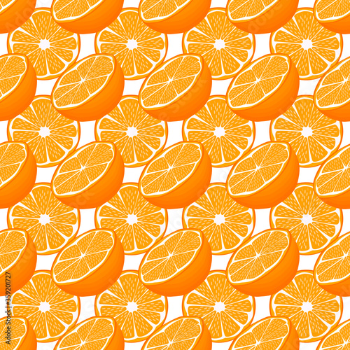 Illustration on theme big colored seamless orange