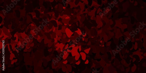 Dark red vector pattern with abstract shapes.