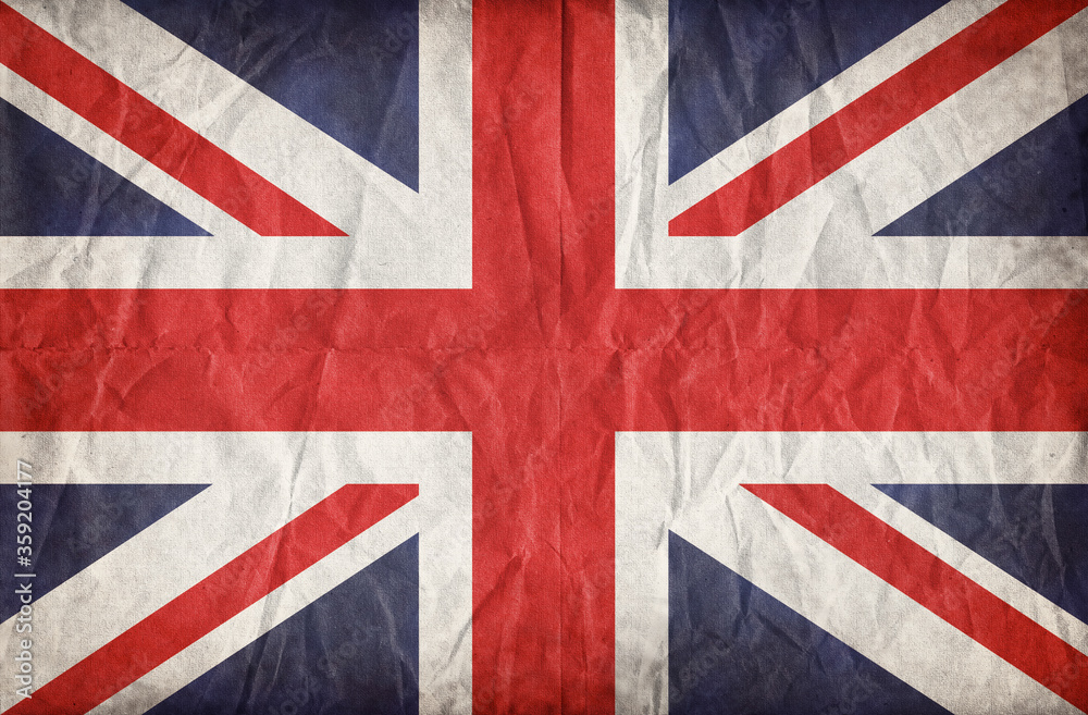 Fototapeta premium Vintage paper Union Jack