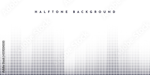 Modern black and white Halftone Background Illustration Template Design. Vector Eps 10