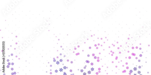 Light pink vector texture with memphis shapes.