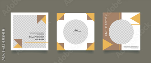 Unique Editable modern Social Media banner Template.Promotional web banner for social media. Elegant sale and discount promo. Fashion and lifestyle blog templates, web banners