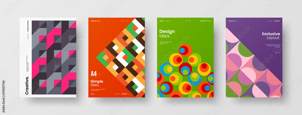 Abstract brochure cover vector design. Corporate identity geometric illustration template. Abstract brochure cover vector design. Corporate identity geometric illustration template.