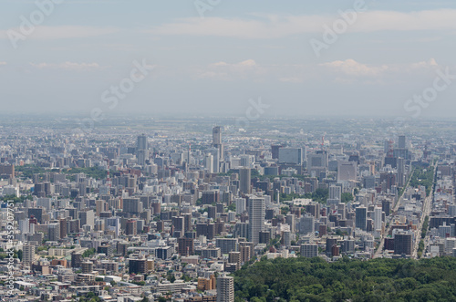 大倉山から見た札幌市街