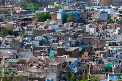 C-0075 Blue City Photographed in Jodhpur, India in April 2019. Has the reputation of the blue city. © Jian