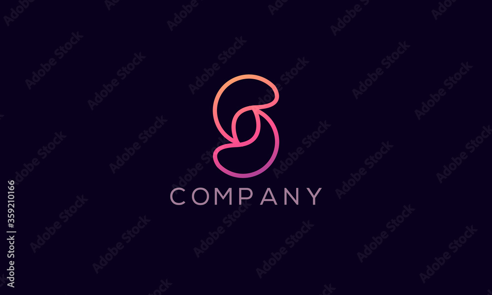 Fototapeta premium Letter S logo icon design template for any kinds of company