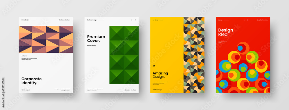 Abstract brochure cover vector design. Corporate identity geometric illustration template. Abstract brochure cover vector design. Corporate identity geometric illustration template.