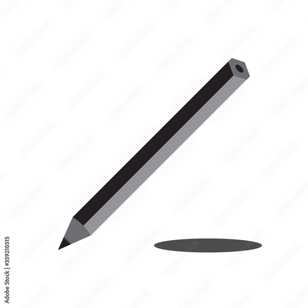 Simple Pencil design. Color can be changed. Ready for Back to school poster or banner resource, icon, logo, template, etc. Vector eps.10 Simple Pencil design. Color can be changed. Ready for Back to school poster or banner resource, icon, logo, template, etc. Vector eps.10