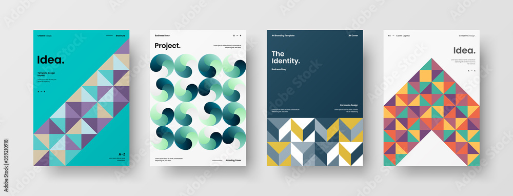 Abstract brochure cover vector design. Corporate identity geometric illustration template. Abstract brochure cover vector design. Corporate identity geometric illustration template.