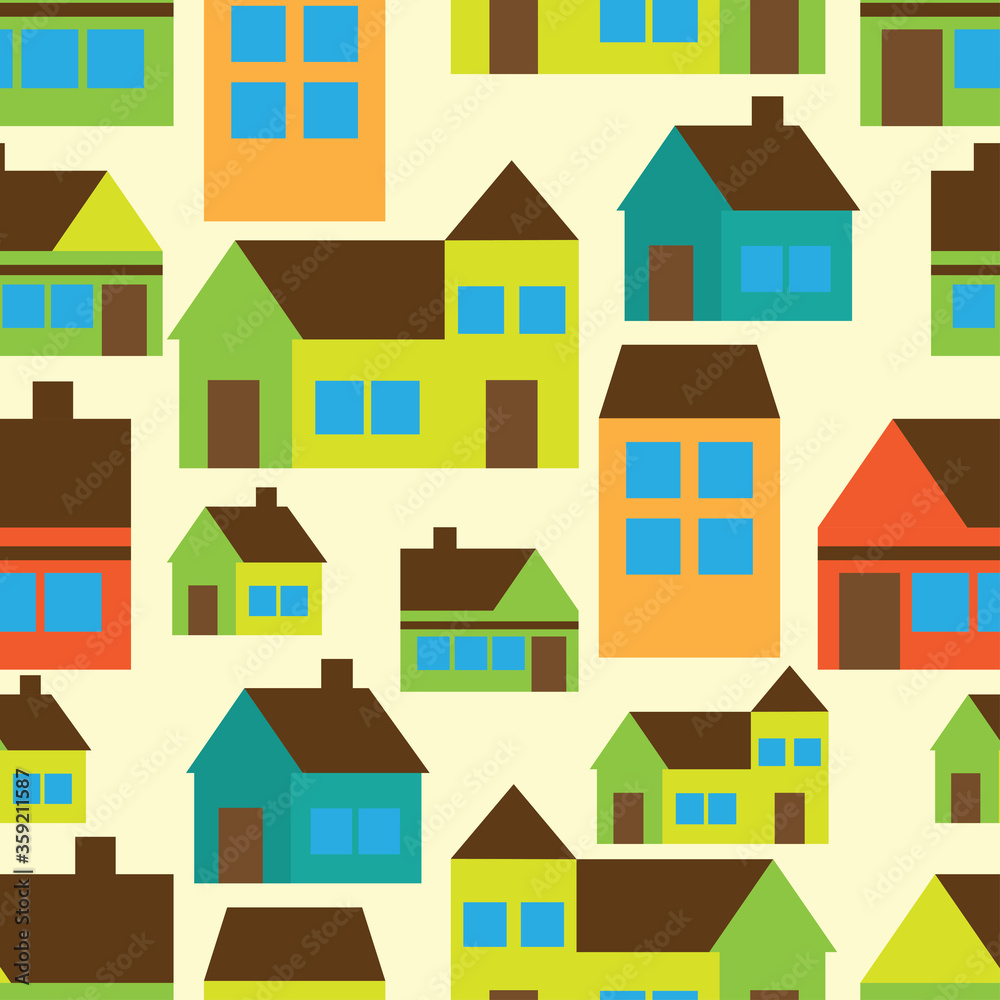 city view ornament seamless pattern. vector illustration city view ornament seamless pattern. vector illustration