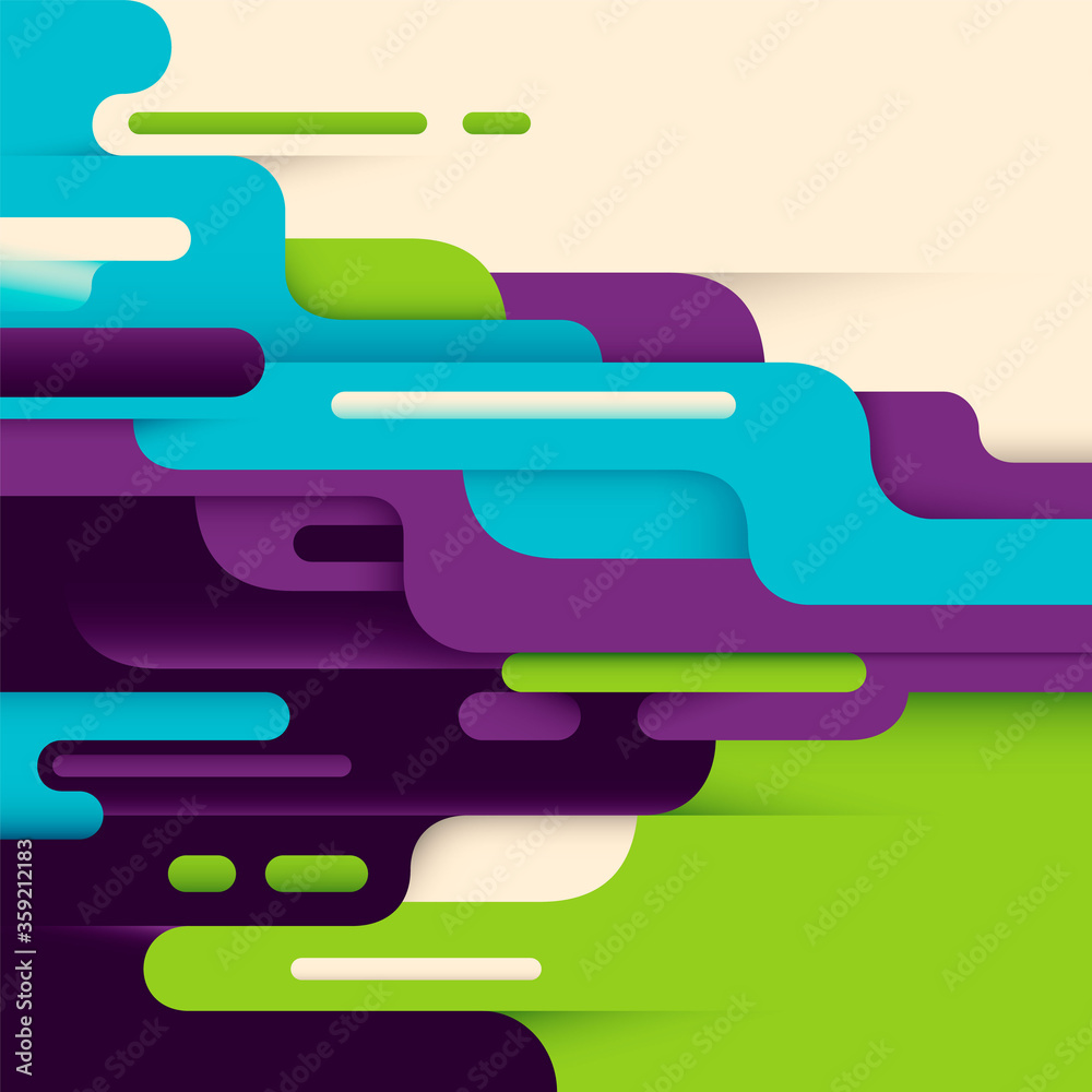 Colorful modern style abstract illustration. Vector illustration.