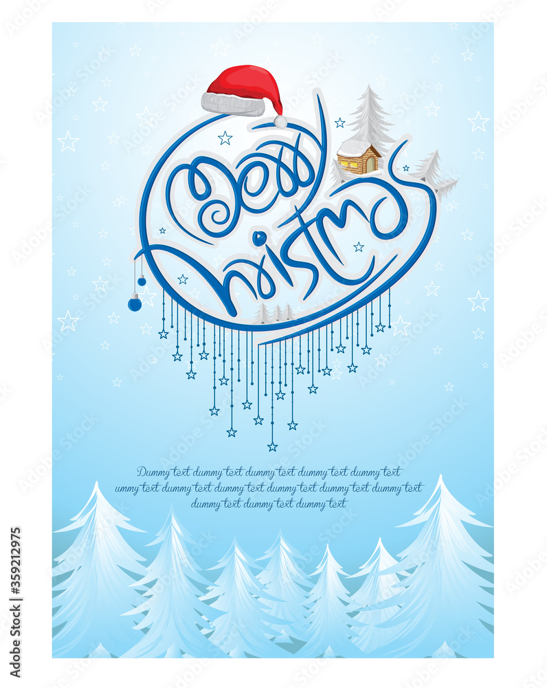 Plakat christmas greeting card