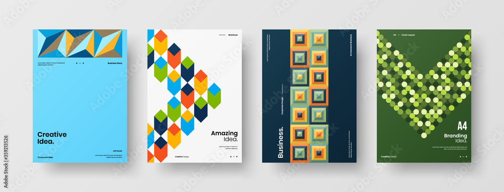 Abstract brochure cover vector design. Corporate identity geometric illustration template. Abstract brochure cover vector design. Corporate identity geometric illustration template.
