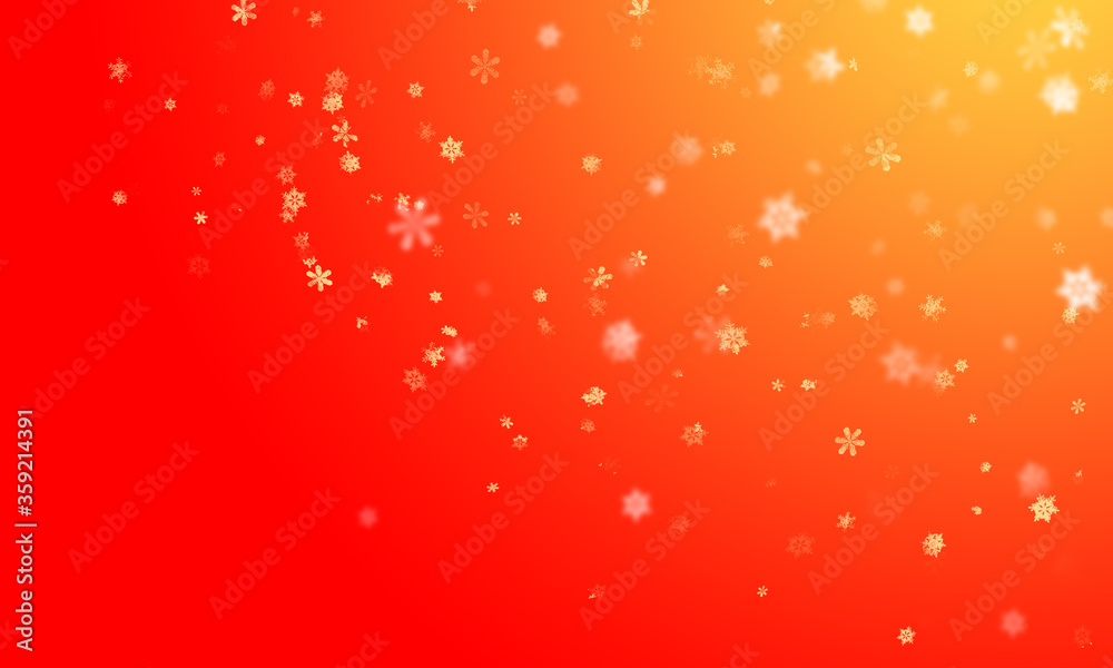 edler Hintergrund rot orange, Pastell sonniges Leuchten Licht Weihnachten christmas, Schnee Schneeflocken Glitzer luxuriös zeitloses Design oder einfach nur elegant Layout Vorlage Template