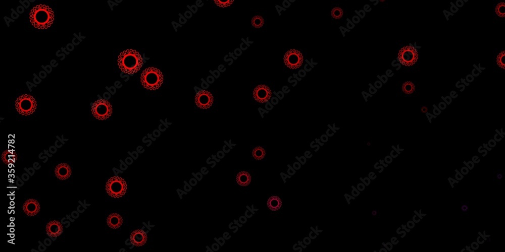 Dark pink, red vector texture with disease symbols. Dark pink, red vector texture with disease symbols.