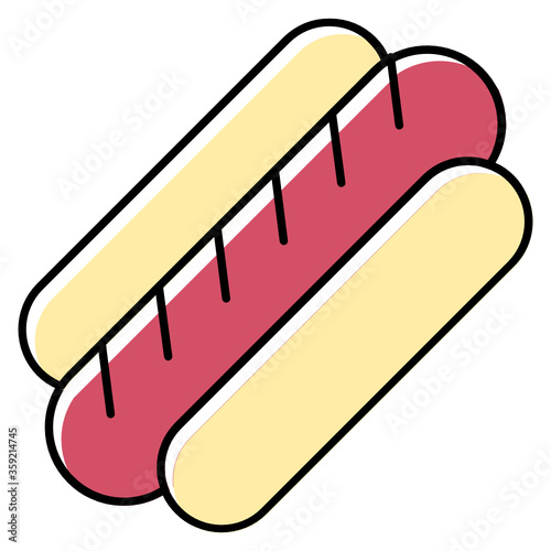 Hot Dogs Fast Food Icon  
