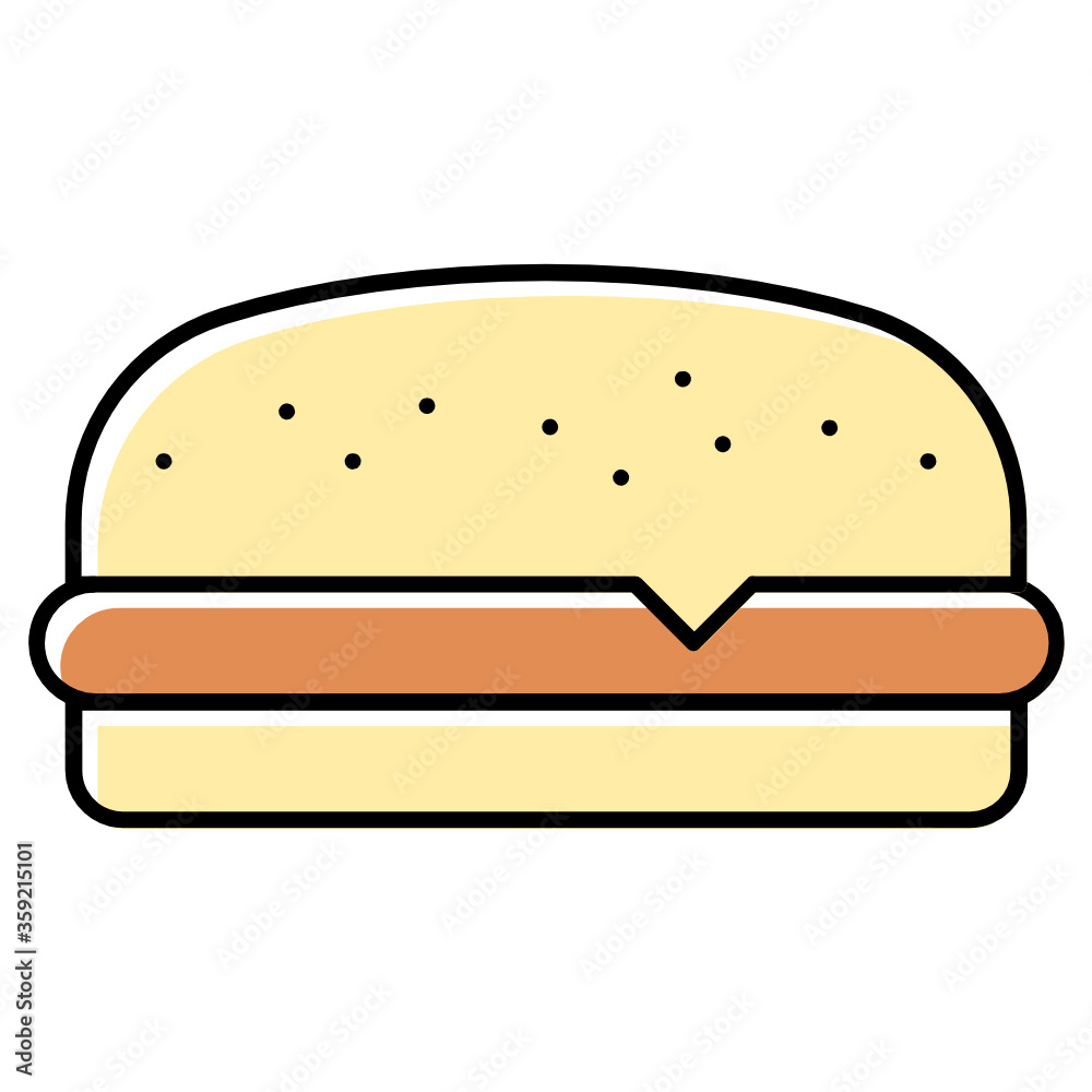 Chicken grilled patty Burger with Cheese Slice Concept Vector Color Icon Design, Foodie and gourmet Symbol on white background Chicken grilled patty Burger with Cheese Slice Concept Vector Color Icon Design, Foodie and gourmet Symbol on white background