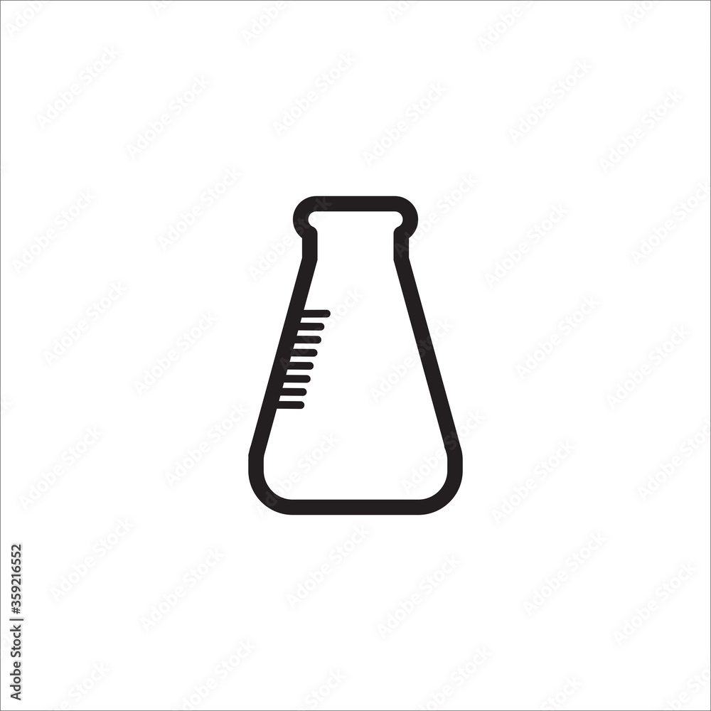 Chemical line icon vector template