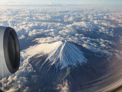 Mt Fuji: aerial view