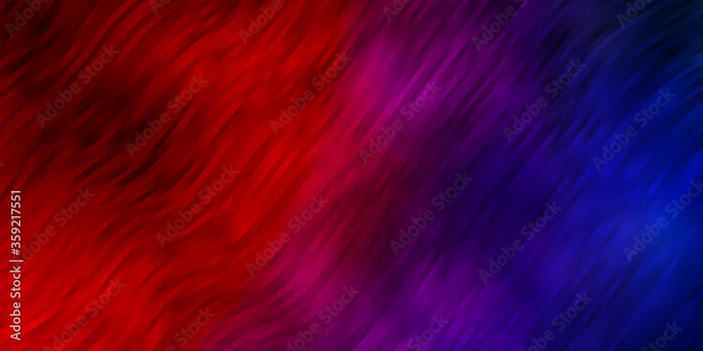 Light Blue, Red vector pattern with wry lines. Bright illustration with gradient circular arcs. Template for your UI design. Light Blue, Red vector pattern with wry lines. Bright illustration with gradient circular arcs. Template for your UI design.