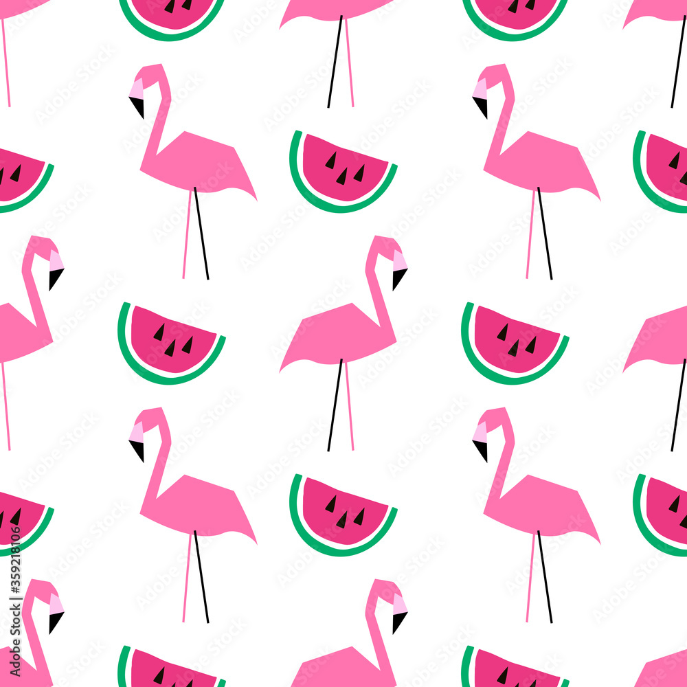 Seamless flamingo pattern. Vector illustration Seamless flamingo pattern. Vector illustration