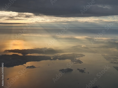 Kanmon Strait: Aerial view