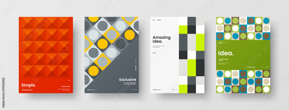 Abstract brochure cover vector design. Corporate identity geometric illustration template. Abstract brochure cover vector design. Corporate identity geometric illustration template.