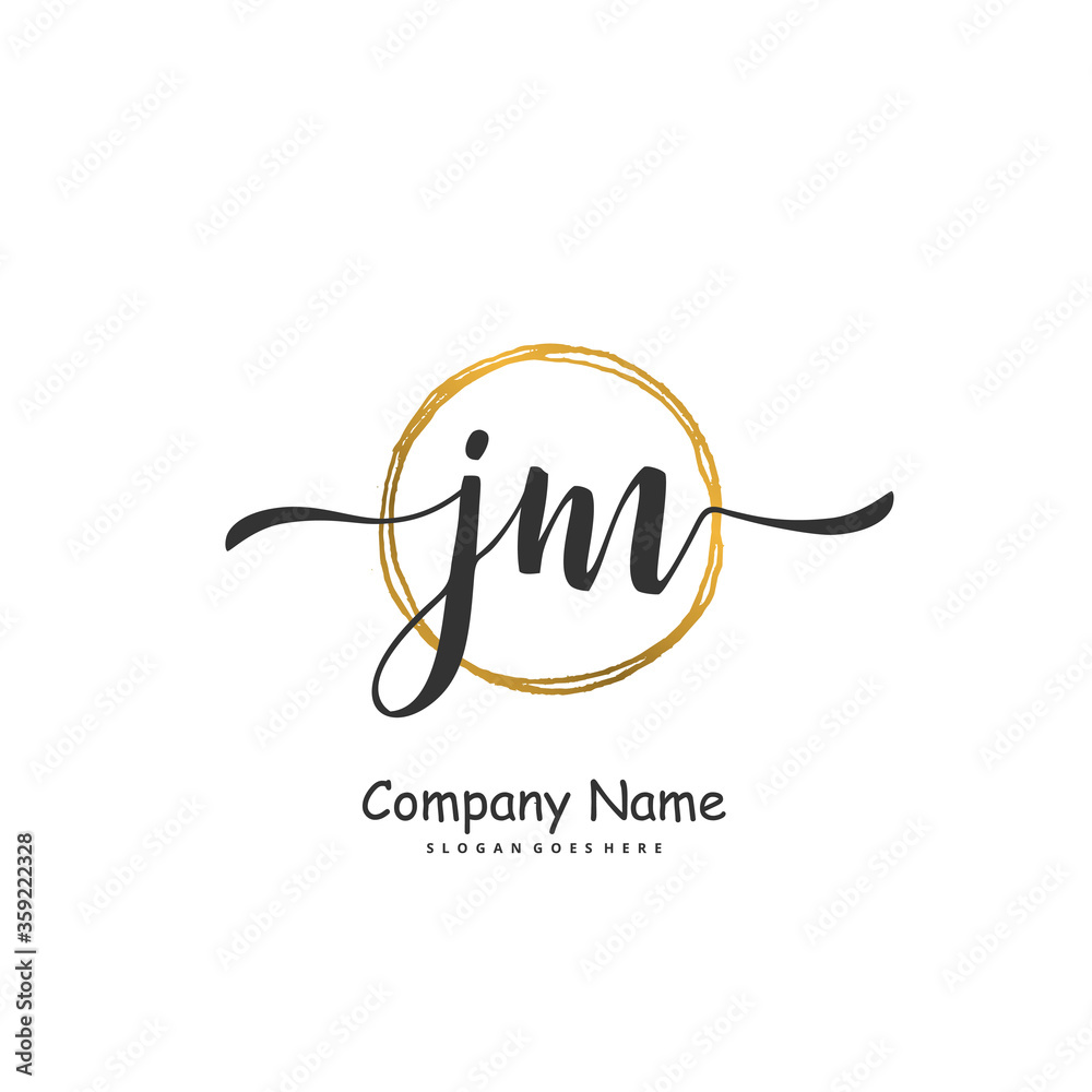 J M JM Initial handwriting and signature logo design with circle. Beautiful design handwritten logo for fashion, team, wedding, luxury logo. J M JM Initial handwriting and signature logo design with circle. Beautiful design handwritten logo for fashion, team, wedding, luxury logo.