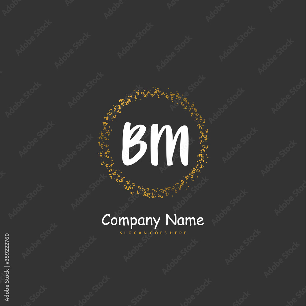 B M BM Initial handwriting and signature logo design with circle. Beautyful design handwritten logo for fashion, team, wedding, luxury logo. B M BM Initial handwriting and signature logo design with circle. Beautyful design handwritten logo for fashion, team, wedding, luxury logo.