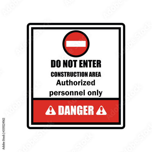 private property no trespassing warning sign for signboard or label. vector illustration 