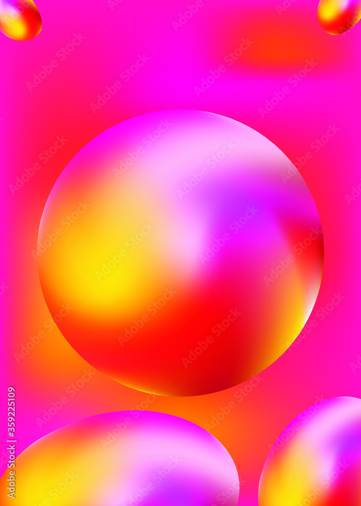 colorful abstract background, Holographic bubble.