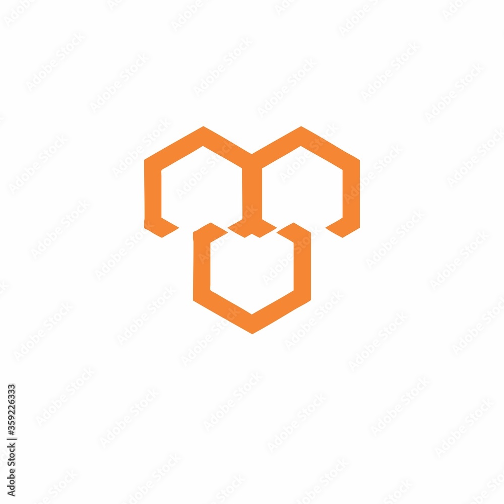 MV, MU, VM, UM initials geometric orange hive bee shape logo and vector icon MV, MU, VM, UM initials geometric orange hive bee shape logo and vector icon