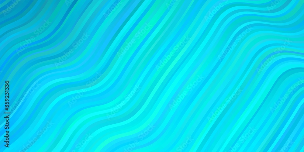 Light BLUE vector background with bent lines. Bright sample with colorful bent lines, shapes. Smart design for your promotions.