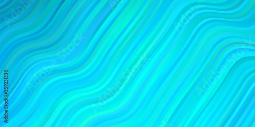 Light BLUE vector background with bent lines. Bright sample with colorful bent lines  shapes. Smart design for your promotions.