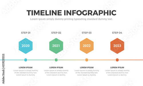 Abstract business rounded infographic template with 4, 6 options. Colorful diagram, timeline and schedule isolated on light background.