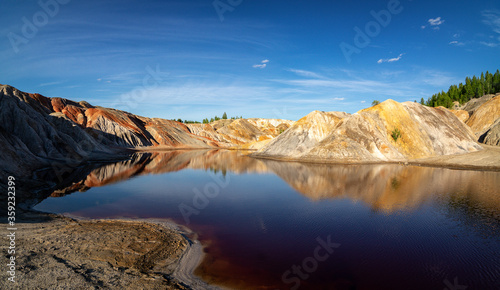 Industrial dumps Uralsky, Sverdlovsk region, Russia photo