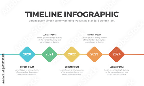 Timeline and infographic concept design, modern and colorful, with icons. Easy to customize template. EPS 10. business timeline, presentation timeline.