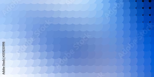 Light BLUE vector background with spots. Illustration with set of shining colorful abstract spheres. Pattern for business ads.